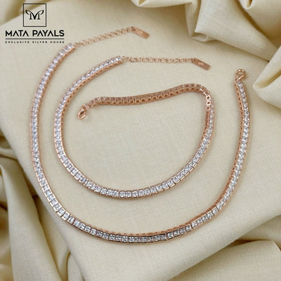Elegant Zircon Anklet