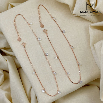 Pretty Rose Gold Anklet