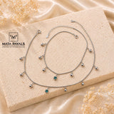 Charm Silver Ball Anklet