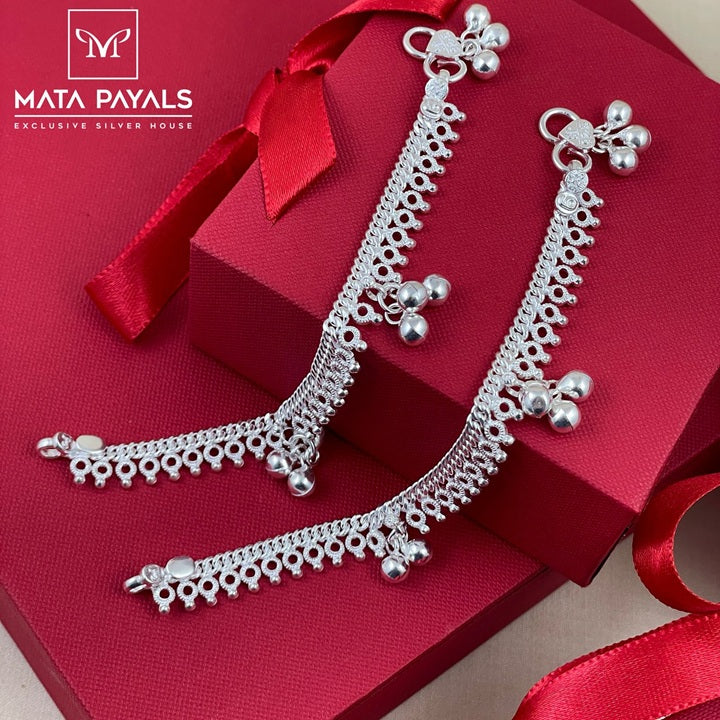 Unique Silver Baby Anklet