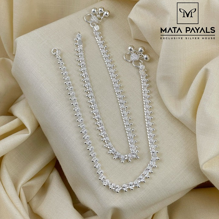 Plain Silver Baby Anklet – Matapayals1