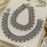 Ethnical Oxidised Anklet