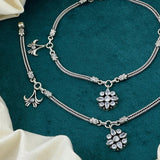 Ravishing White Stone Anklet