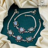 Gorgeous Cut Stone Anklet