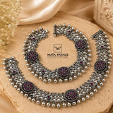 Heritage Cut Stone Anklet