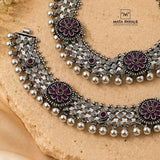 Heritage Cut Stone Anklet