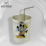 Cartoon Glass With Straw