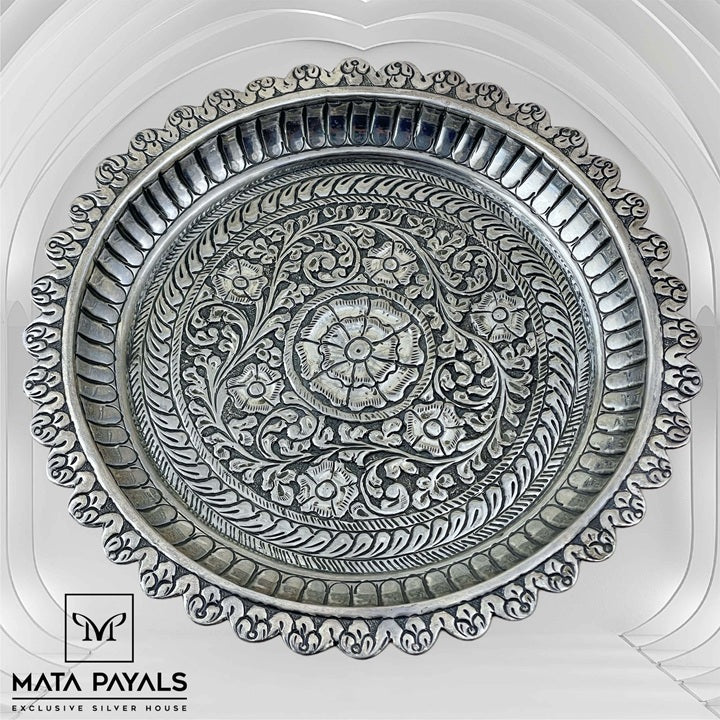 Oxidised Aarthi Plate