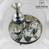 Oxidised Aarthi Set