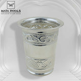 9.5 Cm Silver Glass