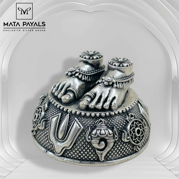 Oxidised Vishnu Pada