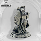 Oxidised Radha Krishna Idol