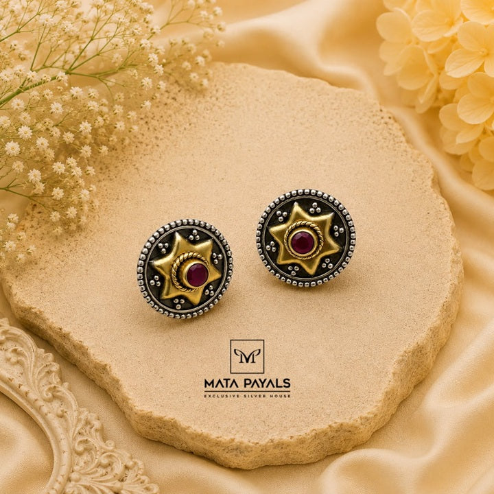 Shiny Dual Tone Stud