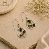 Dual Tone Cut Stone Tiny Hanging