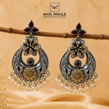 Artistic Dual Tone Chandbali