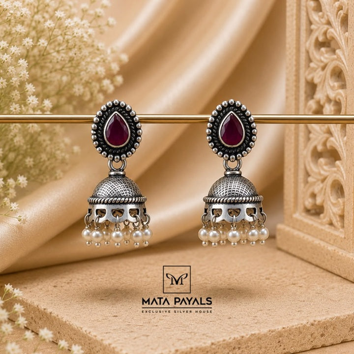 Unique Oxidised Jumka