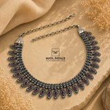 Eye Catching Oxidised Necklace