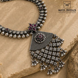 Modern Designer Oxidised Necklace