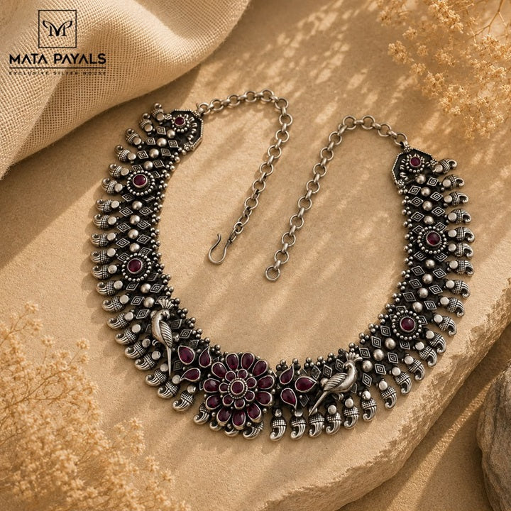 Sophisticated Kemp Oxidised Necklace