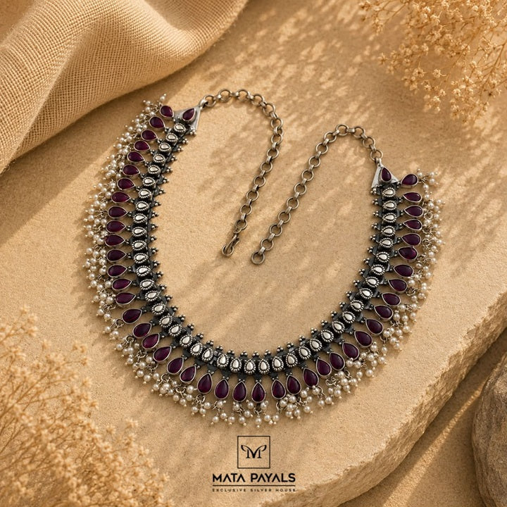 Standard Dark Pink Necklace
