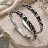 Fascinating Cut Stone Bangle