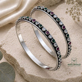 Colourful Cut Stone Bangle