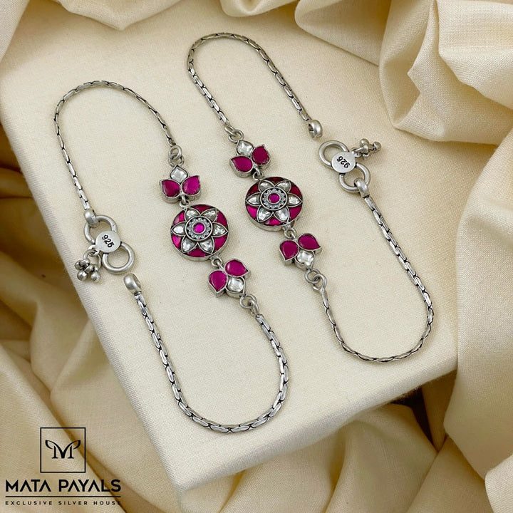 Elegant Kundan Anklet