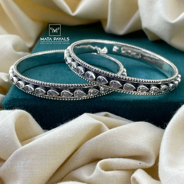 Elegant Cut Stone Bangle