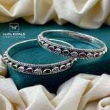 Multicolored Oxidised Bangle
