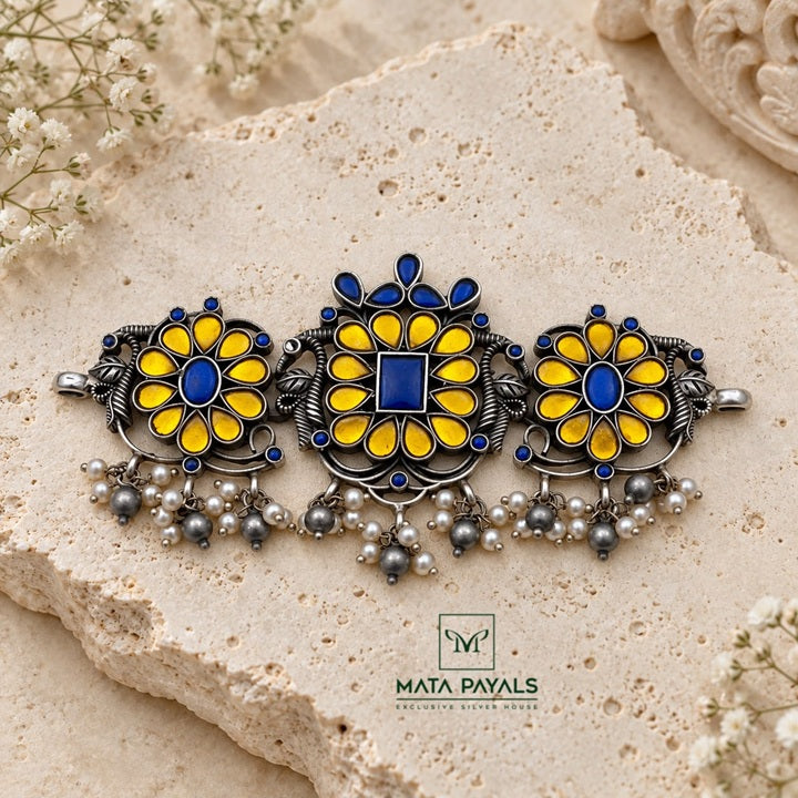 Statement Oxidised Kundan Choker