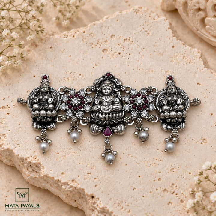 Attractive Oxidised Lakshmi Choker