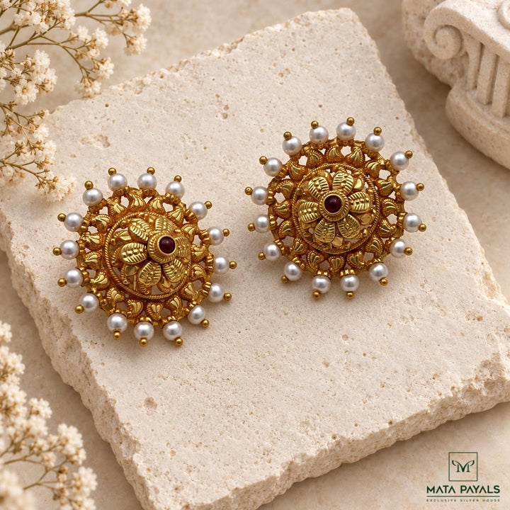 Ethnical Gold Polish Stud