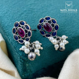 Oxidised Temple Stud