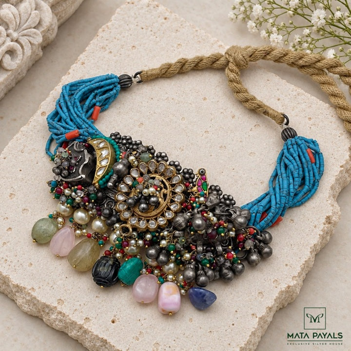 Beautiful Rajwadi Two Tone Choker