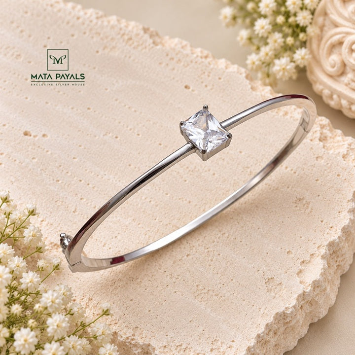 Simple Rhodium Kada