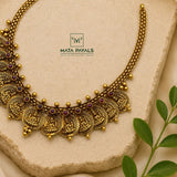 Expectational Lakshmi Coin Necklace