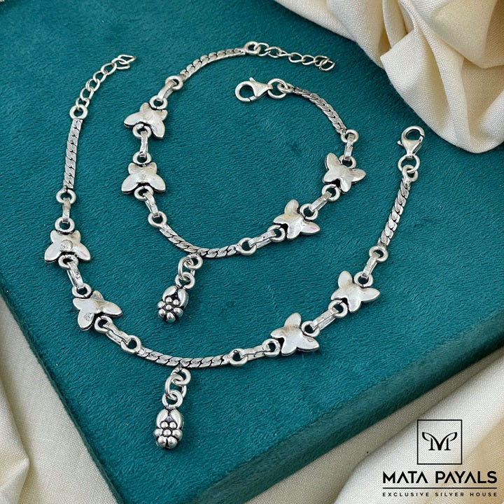 Oxidised Baby Anklet