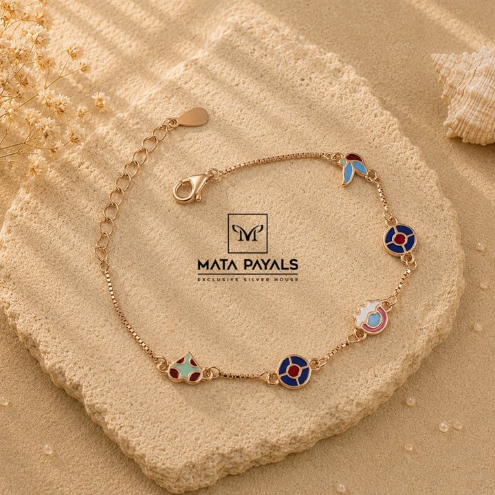 Breathtaking Enamel Baby Bracelet
