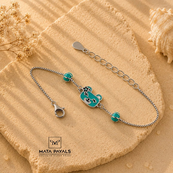Gorgeous Rhodium Baby Bracelet