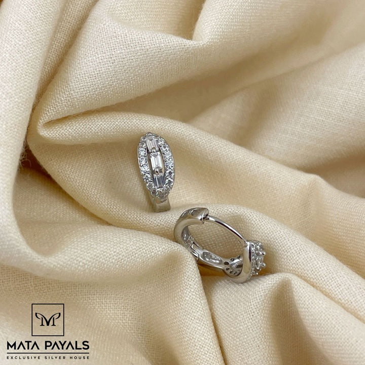 Beautiful Zircon Hoop