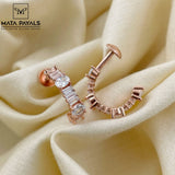 Rose Gold Zircon Hoop
