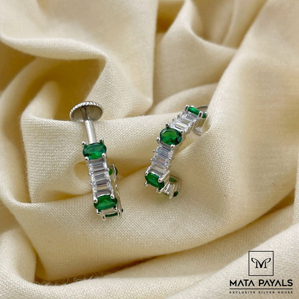 Excellent Zircon Green Hoop