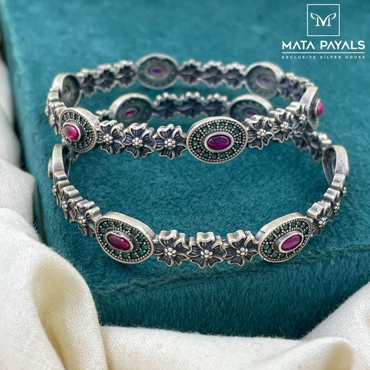 Charming Oxidised Bangle
