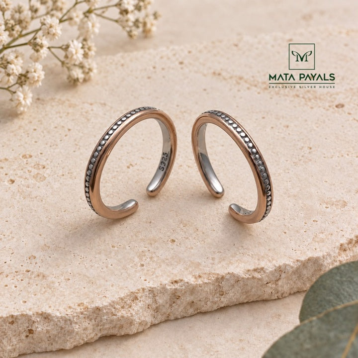 Fancy Dual Tone Toe Ring