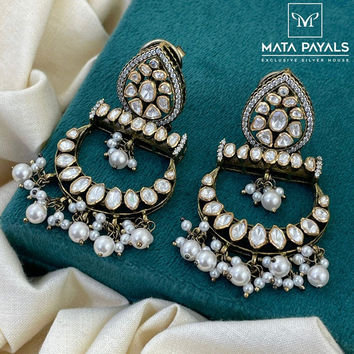 Captivating Moissanite Chandbali