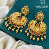 Elegant Peacock Gold Plated Chandbali