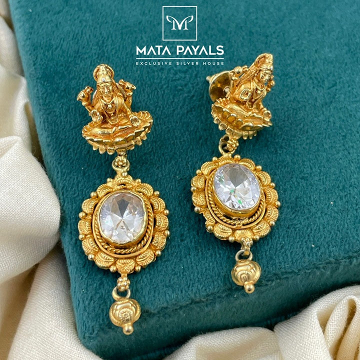 Divine Shri Lakshmi Gold Plated Earings