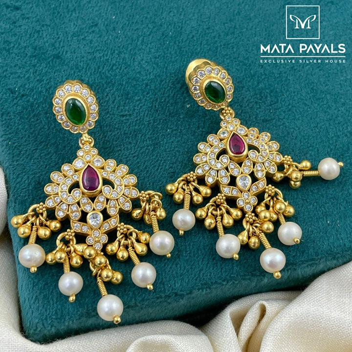 Mesmeric Gold Polish Zircon Hanging