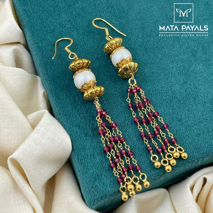 Adorable Pink Gold Beaded Hanging