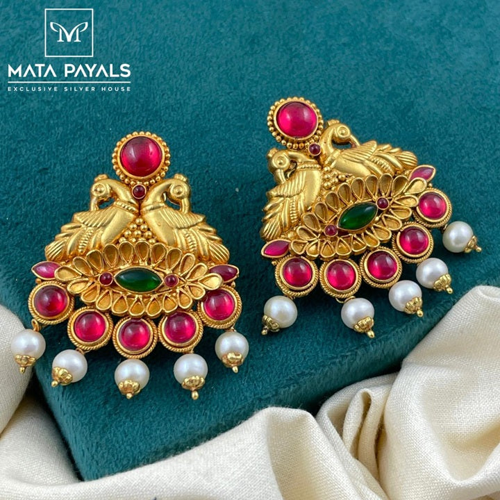 Dyad Peacock Dazzling Chandbali
